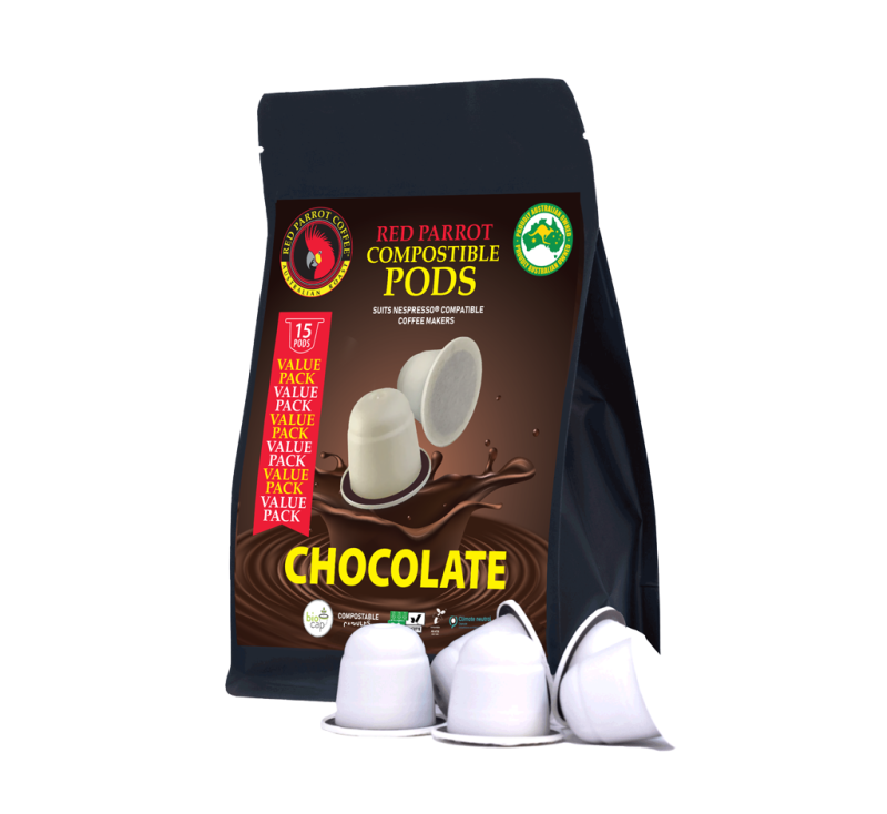 Red Parrot Nespresso compatible pods Chocolate value pack