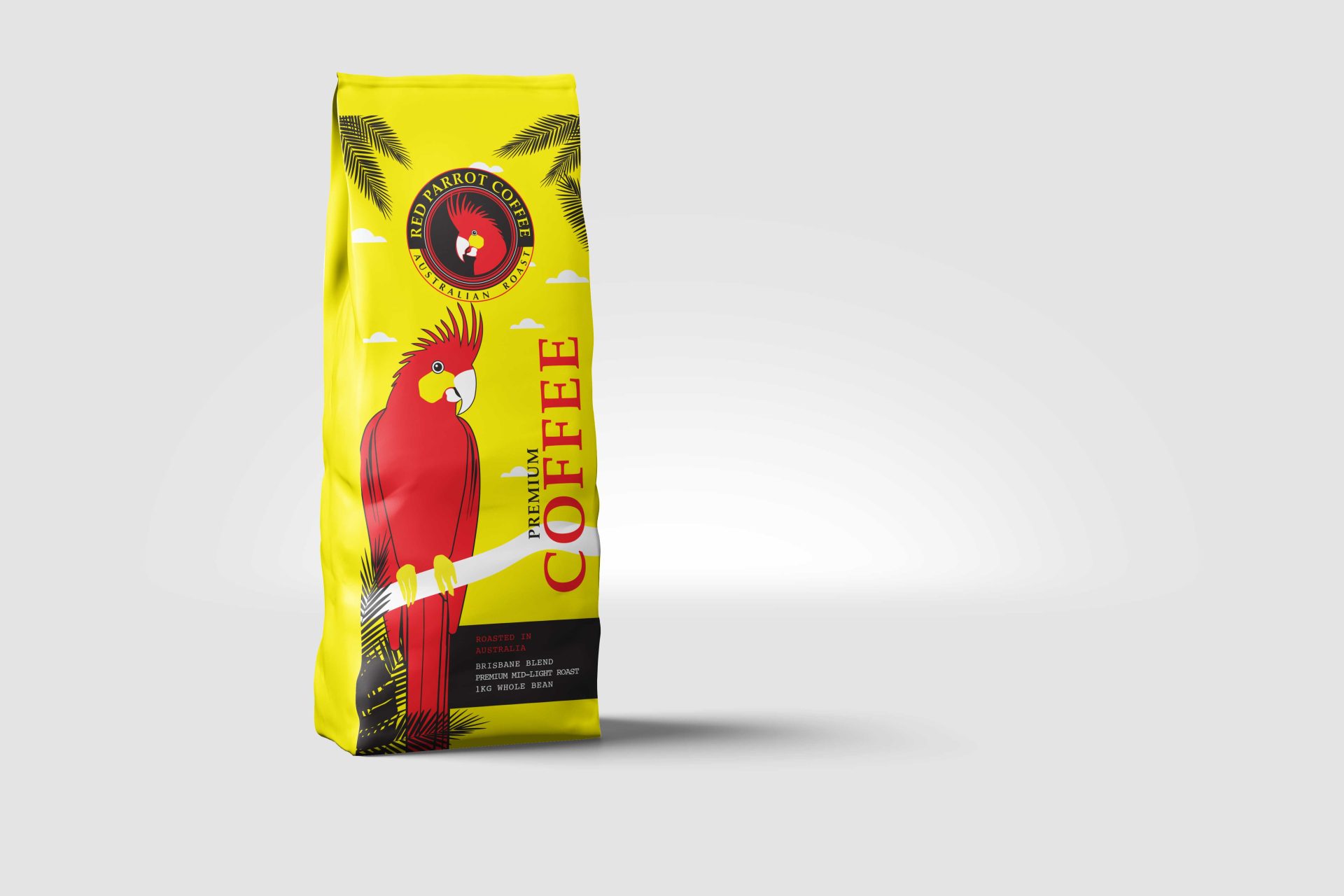 Red Parrot Coffee - wholesale yellow bag