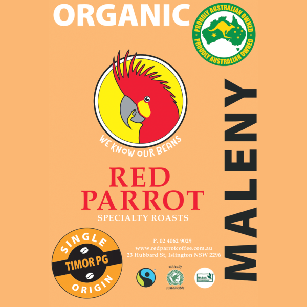 Maleny organic, fair trade and Rainforest Alliance certified coffee beans