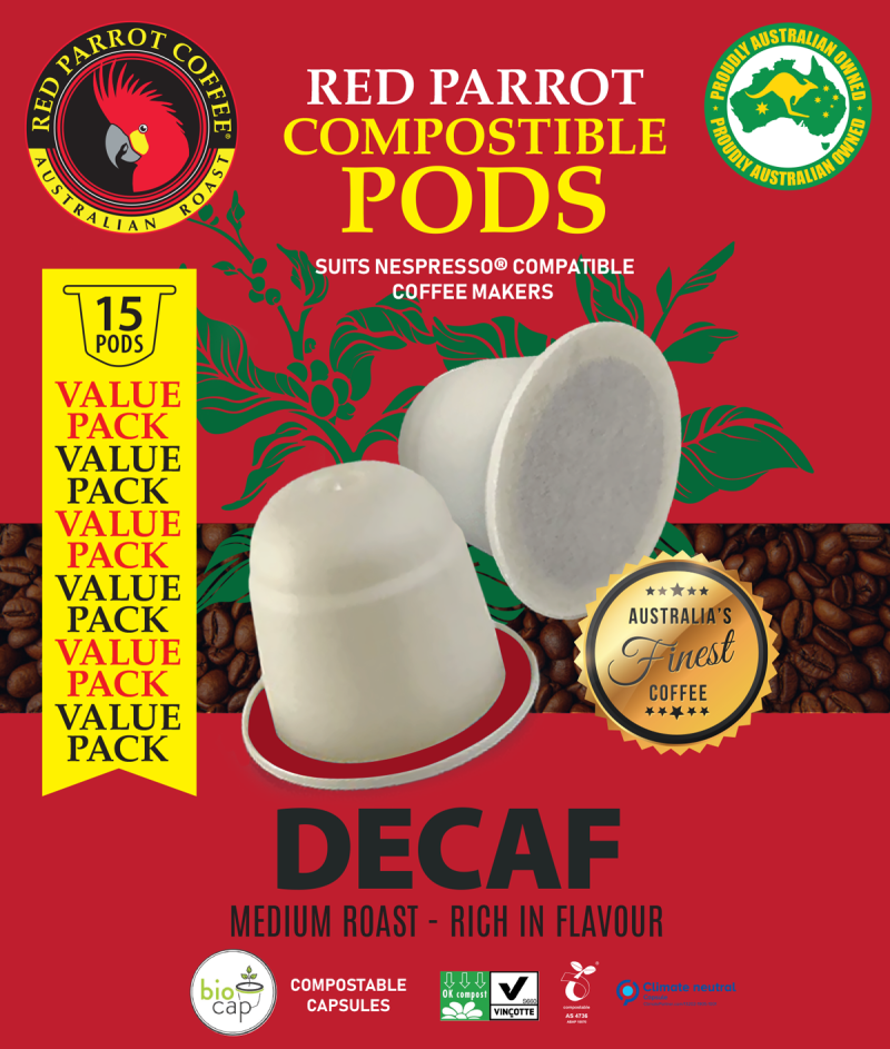 Nespresso compatible pods decaf, rich in flavour