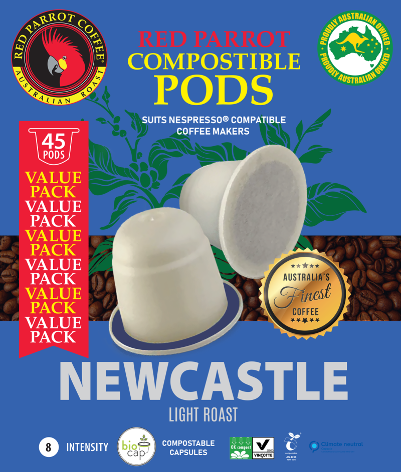 Red Parrot Nespresso compatible pods Newcastle