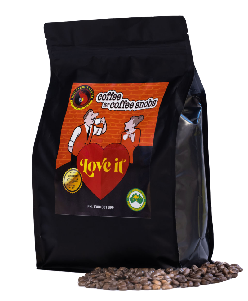 Red Parrot Love It coffee for coffee snobs 1kg