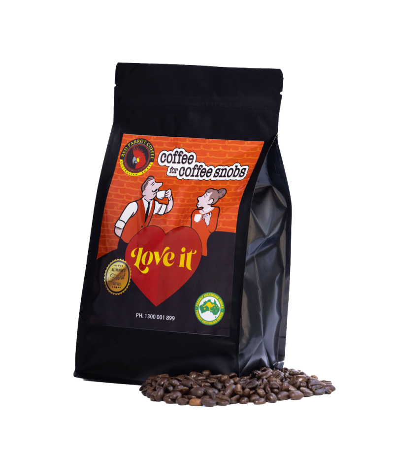 Red Parrot Love It coffee for coffee snobs 500g