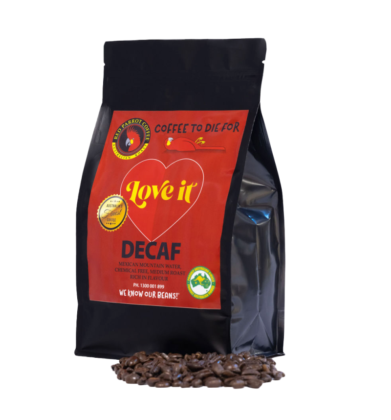 Red Parrot best tasting decaf coffee beans 500g