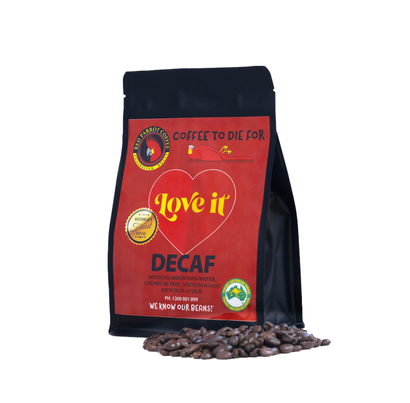 Red Parrot best tasting decaf coffee beans 250g