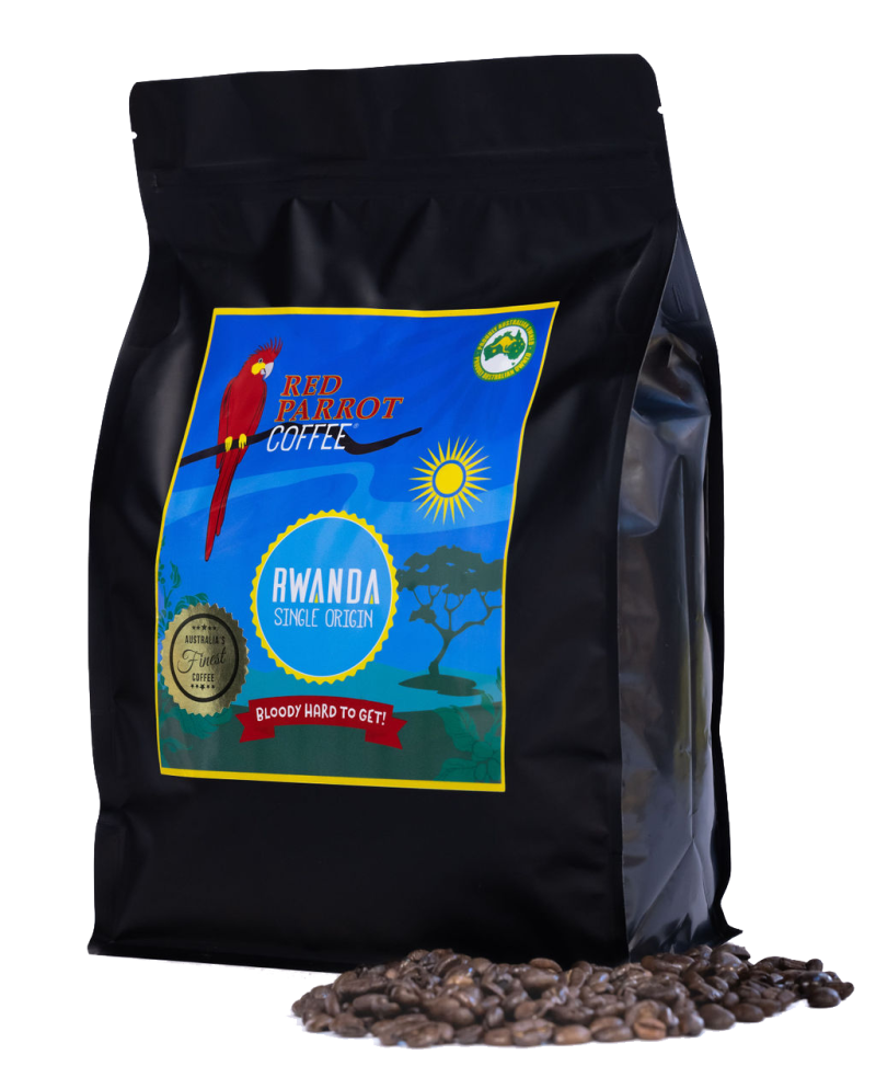 Red Parrot hard to get coffee beans from Rwanda 1kg