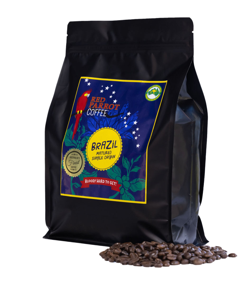 Red Parrot hard to get coffee beans from Brazil 1kg