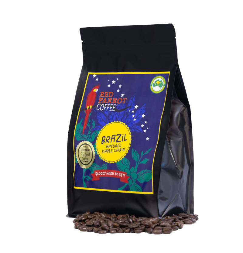 Red Parrot hard to get coffee beans from Brazil 500g