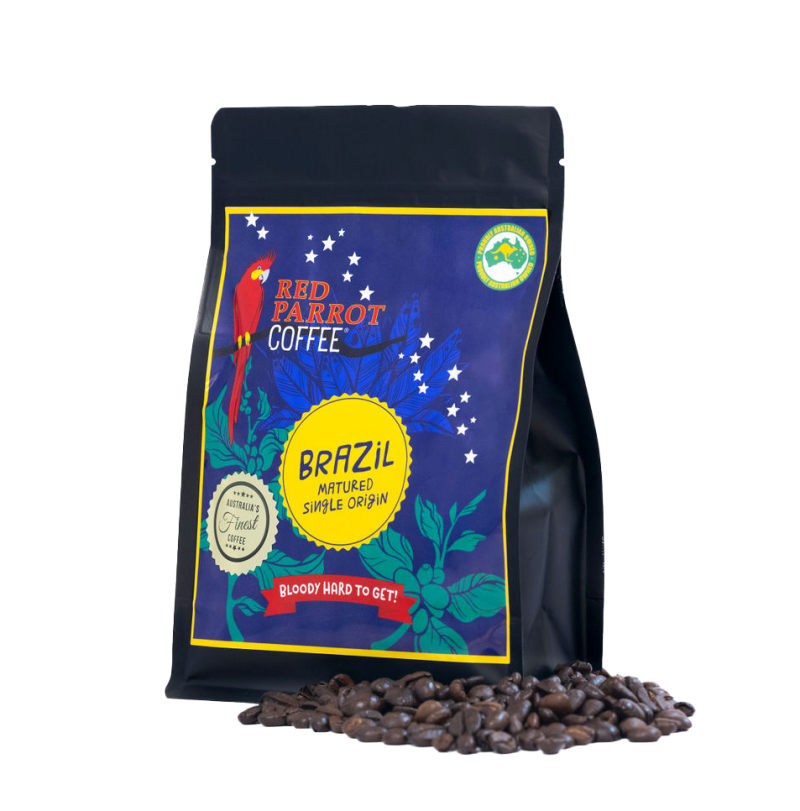 Red Parrot hard to get coffee beans from Brazil 250g