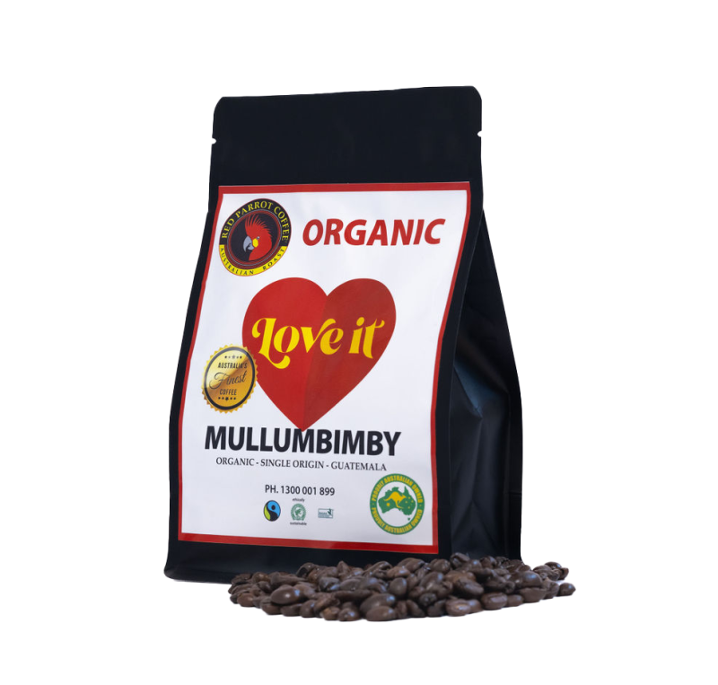 Red Parrot 100% certified organic coffee 250g