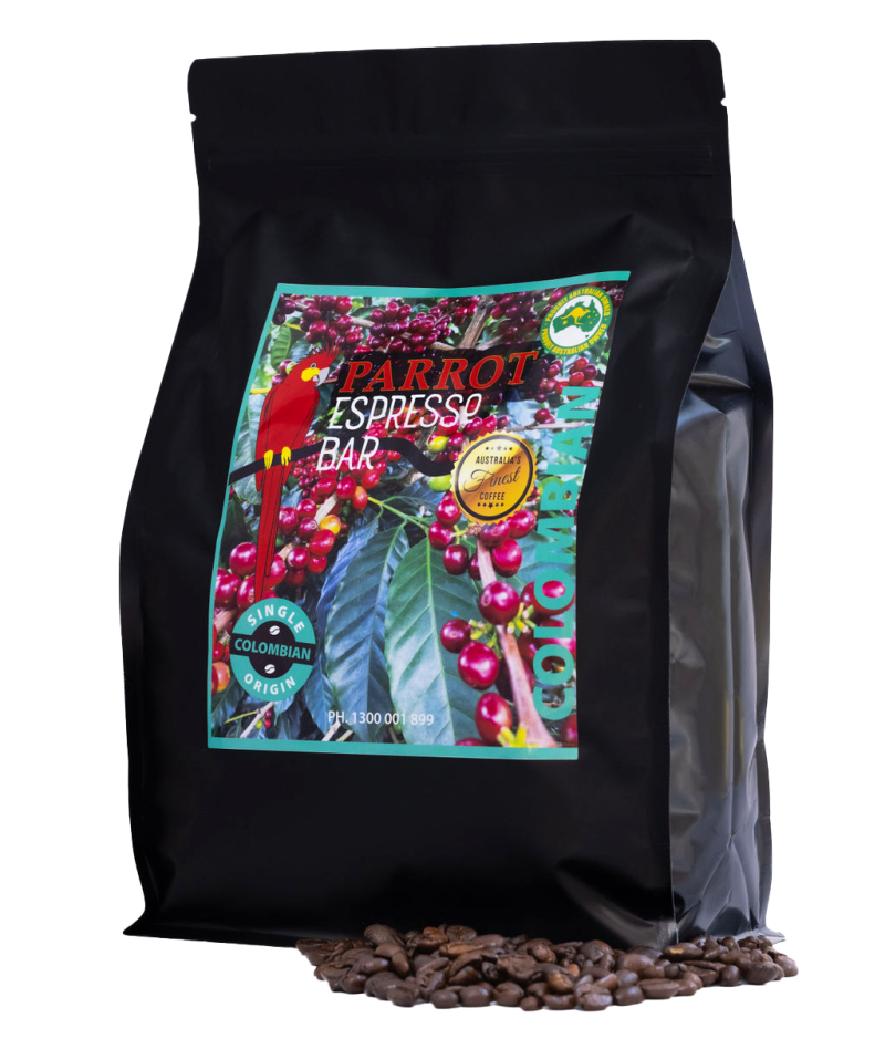 Red Parrot single origin coffee from Colombia 1kg