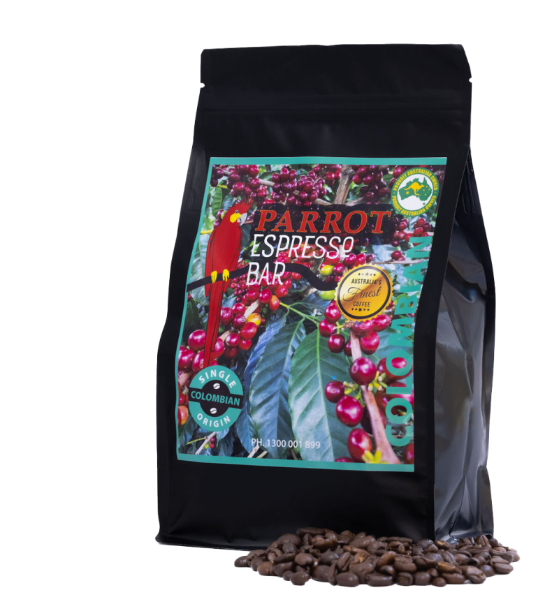 Red Parrot single origin coffee from Colombia 500g