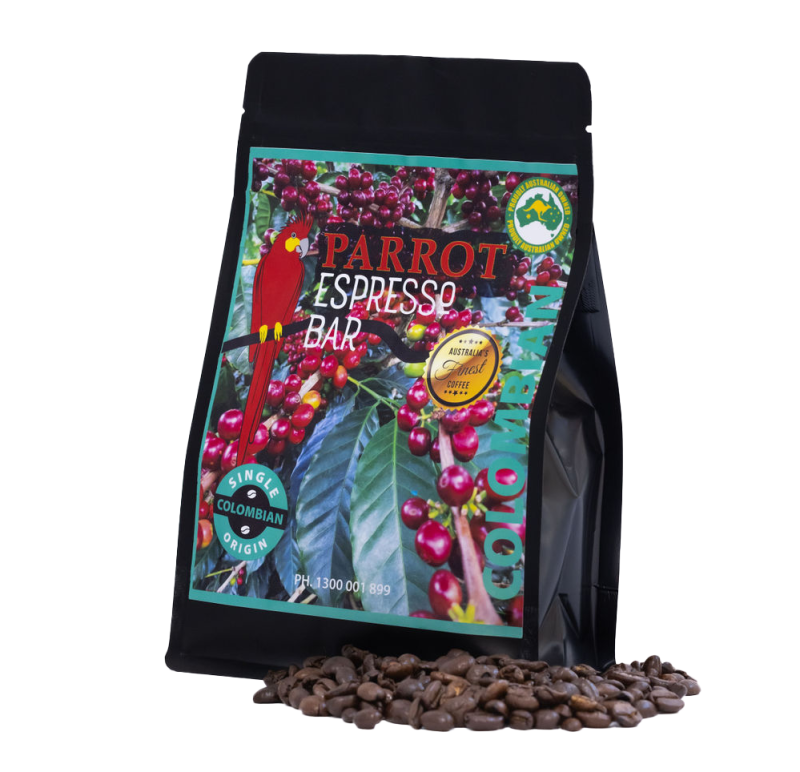 Red Parrot single origin coffee from Colombia 250g