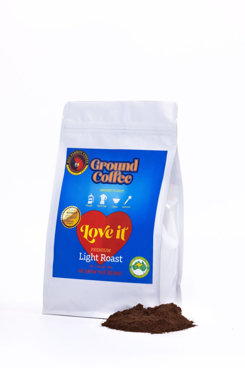 Red parrot coffee ground bag 500g