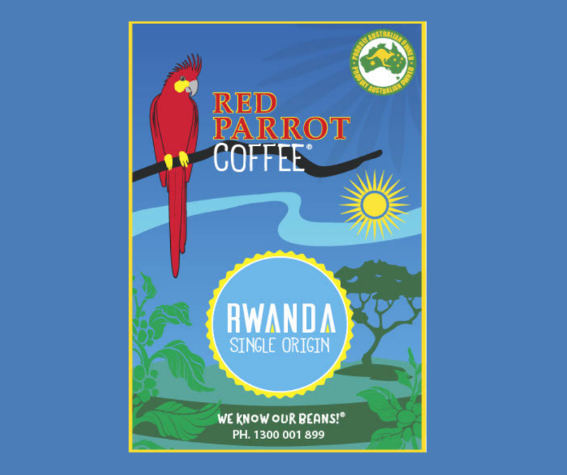 Rwanda Matured Bloody Hard To get Coffee Red PArrot